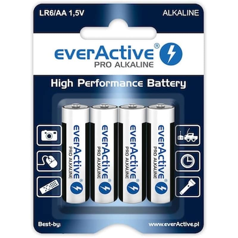 EVERACTIVE Everactive Αλκαλικές Μπαταρίες LR6 AA 1.5V 4τμχ