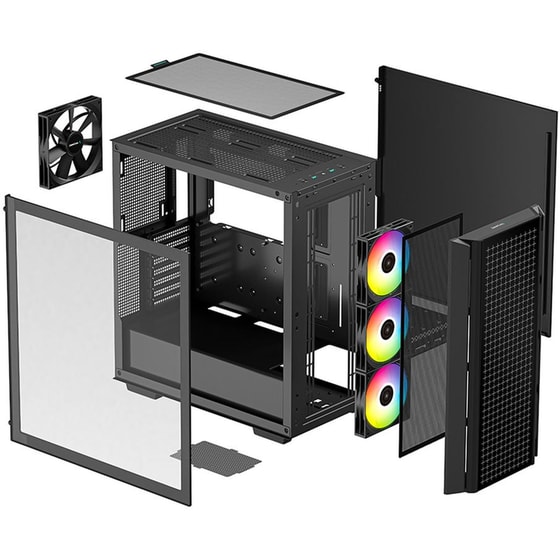 Κουτί Desktop DeepCool CG540 Midi-Tower E-ATX RGB - Μαύρο image 12