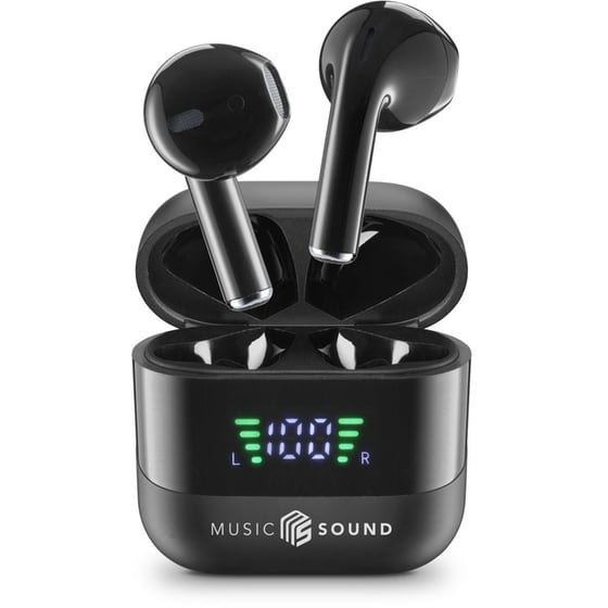 Ακουστικά Bluetooth Music Sound Spark - Μαύρα image 0