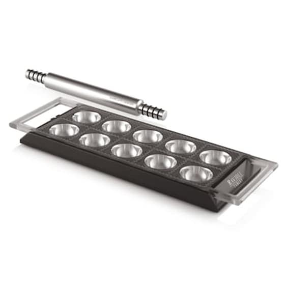Marcato Φόρμα Design 10 Θέσεων Μαύρο Για Ζυμαρικά Ravioli 34x12.5x2cm Και Πλάστης image 0