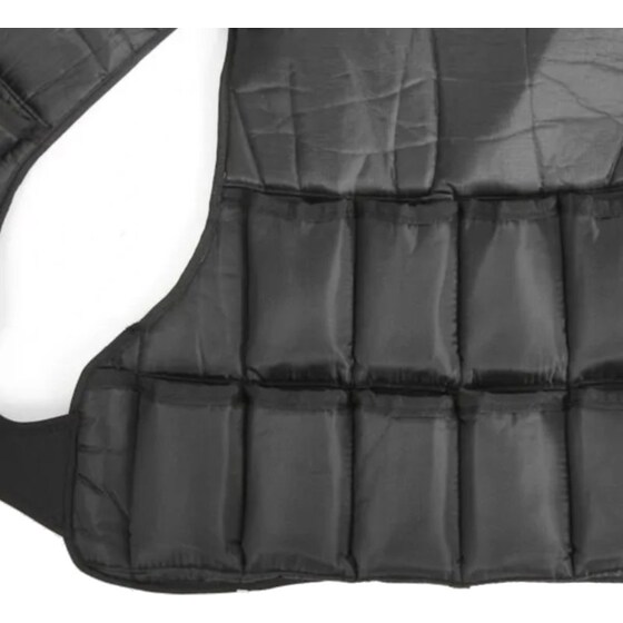 Γιλέκο 10kg Ρυθμιζόμενου Βάρους InSPORTline INS-3537 με 20x0.5kg Αφαιρούμενα Βάρη - Μαύρο image 3