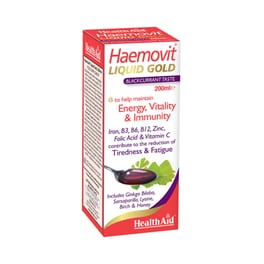 Συμπλήρωμα Διατροφής Health Aid Haemovit Liquid Gold - 200 ml Σιρόπι