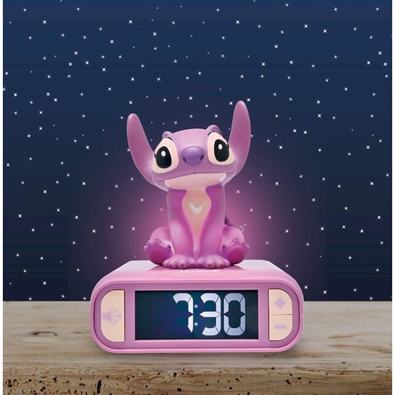 Lexibook Παιδικό Ψηφιακό Ρολόι Ξυπνητήρι Disney Stitch Angel Φωσφορίζον image 2