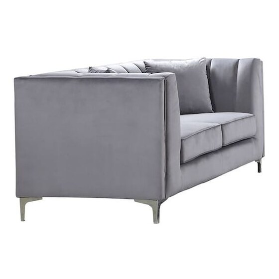 Διθέσιος Καναπές Woodwell Parson Ε9636.22 159x87cm - Ανοιχτό Γκρι image 0