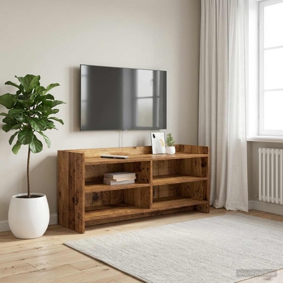 Έπιπλο Τηλεόρασης VidaXL 100 x 33 x 47 cm - Παλαιωμένο Ξύλο image 1