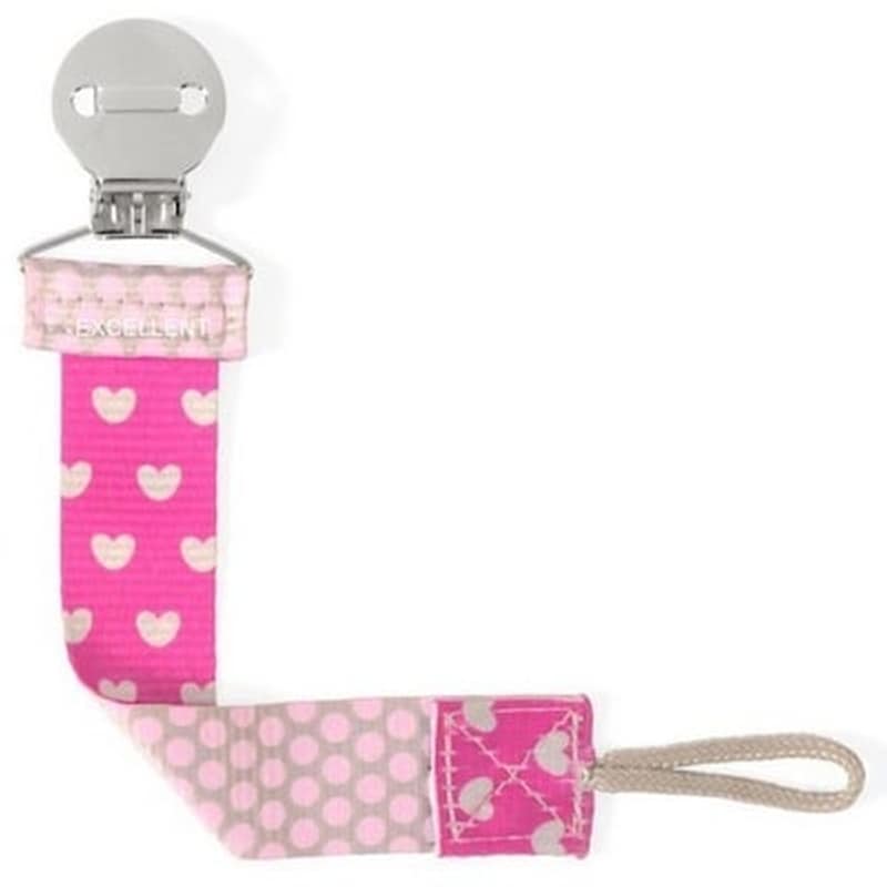 Chicco Fashion Κλιπ Πιπιλας Για Κοριτσι Ροζ 1 Τεμάχιο (09341-10)