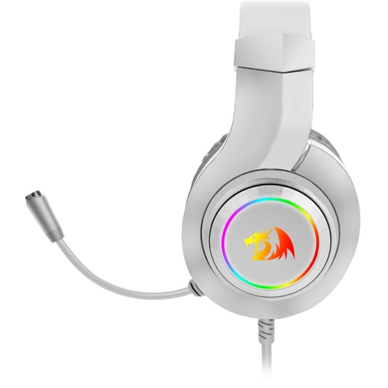 Redragon H260W Hylas Gaming Ενσύρματα Ακουστικά 3.5/USB με RGB Φωτισμό Λευκά image 3