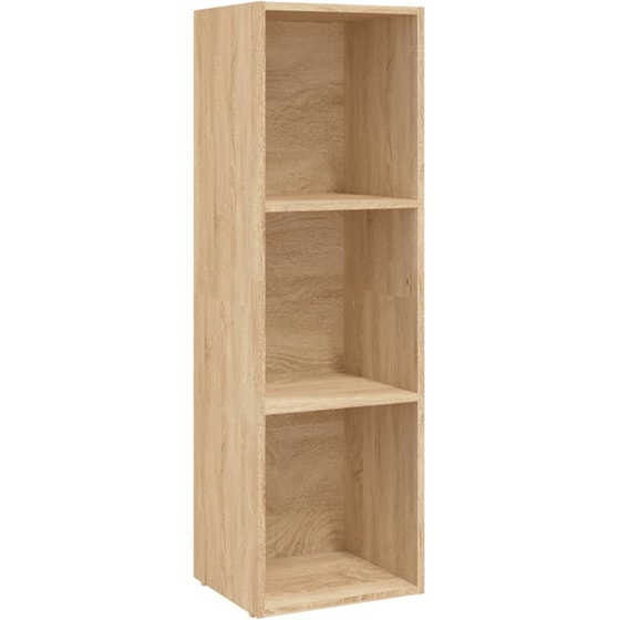 Βιβλιοθήκη VidaXL από Μοριοσανίδα 36x30x114 cm - Sonoma/ Μπεζ image 0