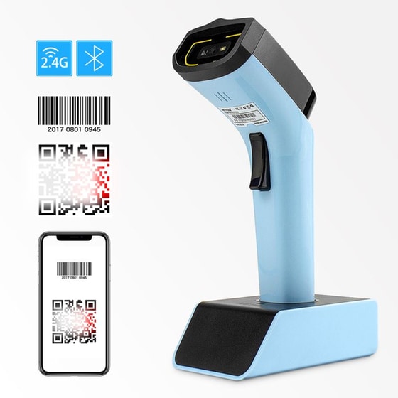 NETUM DS7500 Scanner Χειρός Ασύρματο 2D 2.4GHz Hands-Free Αυτόματο Ανάγνωση QR Barcodes image 4