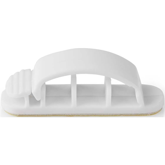 Διαχειριστής Καλωδίων Nedis Cable Clip CMGC22033WT - 3τμχ - Λευκό image 0