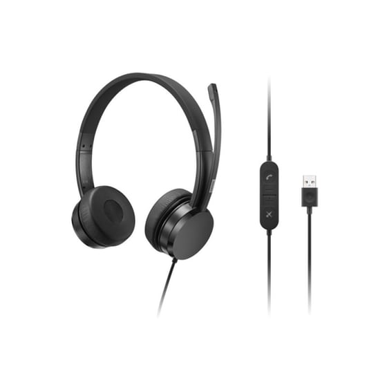 Ακουστικά Headset Lenovo L26257 με Μικρόφωνο - Μαύρο image 1
