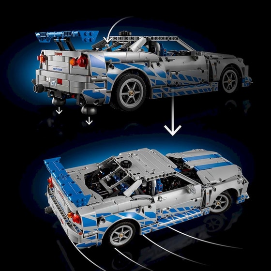 LEGO® Technic 2 Fast 2 Furious Nissan Skyline GT-R (R34) Car (42210) image 5