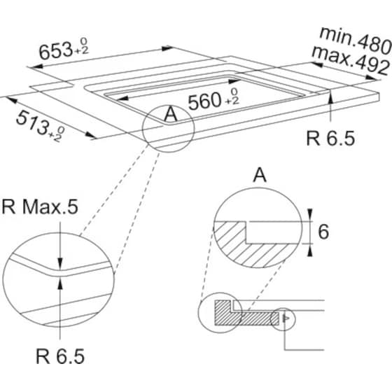 FRANKE SMART FSM 654 I B BK 65 cm x 51 cm Μαύρo Εστία Επαγωγική Αυτόνομη image 5