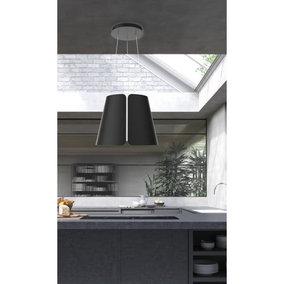 FABER BEAT BK MATT F45 45cm Μαύρο Νησίδα Απορροφητήρας image 2