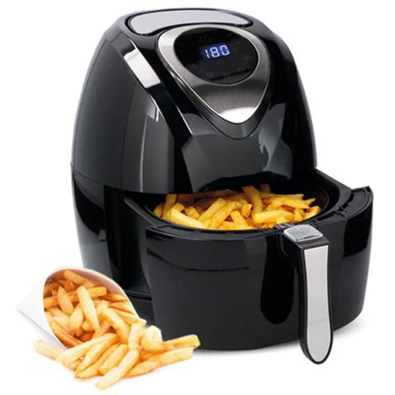 CUISINIER DELUXE CUISINIER DELUXE 06866 1400 W με Αποσπώμενο Κάδο 3.2 L Μαύρη Φριτέζα Αέρος