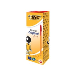 Στυλό Διαρκείας Orange Fine BIC Πορτοκαλί (20 Τεμάχια)