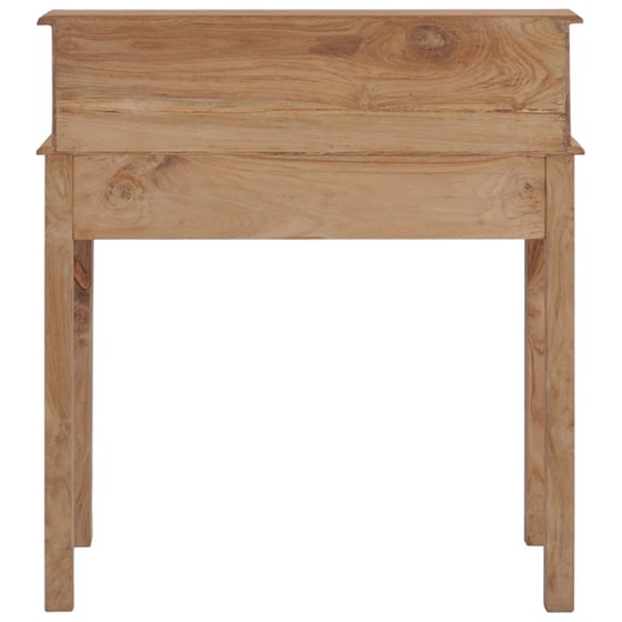 Γραφείο με Συρτάρια VidaXL από Μασίφ Ξύλο Teak 90x50cm - Φυσικό image 4
