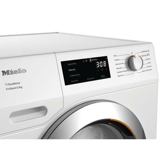 MIELE TEH795WP EcoSpeed 9 kg με Αντλία Θερμότητας Λευκό Στεγνωτήριο Ρούχων image 3