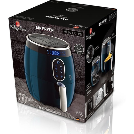 BERLINGER HAUS BH-9175 με Αποσπώμενο Κάδο 1350 W 2.6 L Aquamarine Φριτέζα Αέρος image 2