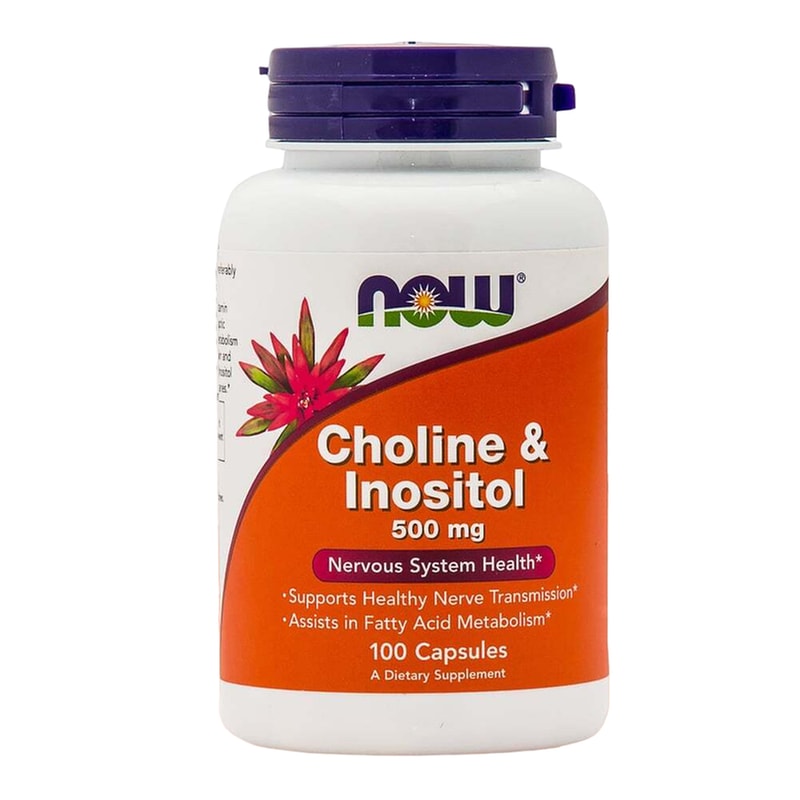 Now Vitamin B Complex Choline Inositol 500mg - 100 κάψουλες
