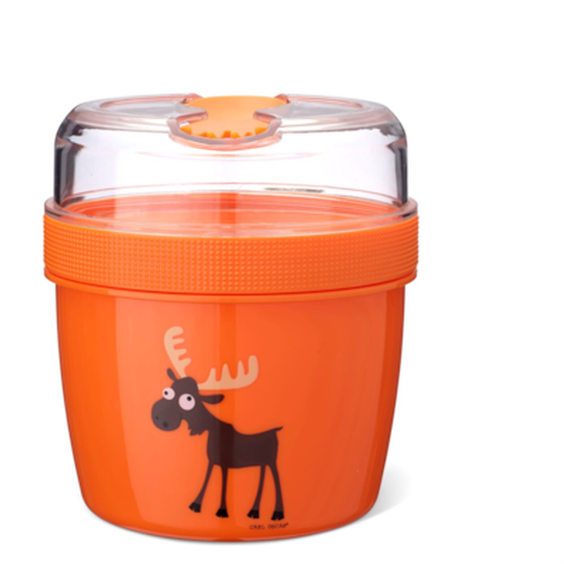 CARL OSCAR Φαγητοδοχείο Carl Oscar Με Παγοκύστη N’Ice Cup Large - Orange Moose (0 6 L And 0 3 L)