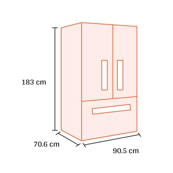 BOSCH KFF96PIEP No Frost με VitaFresh Pro, SuperCooling και SuperFreezing 573 Lt Antifinger Inox Ψυγείο Ντουλάπα image 1