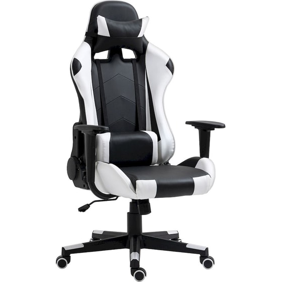Καρέκλα Gaming ArteLibre Navan από Τεχνητό Δέρμα - Λευκή/Μαύρη image 0