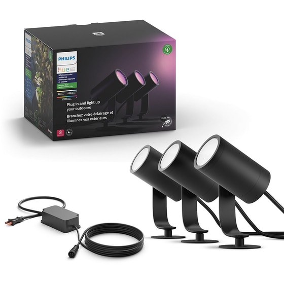 Έξυπνο φωτιστικό σποτ εξωτερικού χώρου Philips Hue Lily  8W (3 τεμ.) image 5