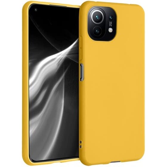 Θήκη Xiaomi Mi 11 Lite - Kwmobile Silicone Case - Honey Yellow image 0