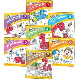 Jolly Phonics Workbooks 1-7: in Precursive Letters (British English edition)