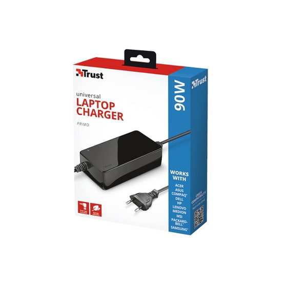 Φορτιστής Laptop Universal - Trust Primo 22142 19V/4.74A 90W - Μαύρο image 2