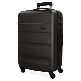 Βαλίτσα Μεσαία Princess Roll Road Flex από ABS 65x46x23cm Μαύρη