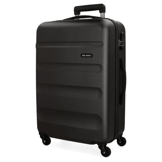 Βαλίτσα Μεσαία Princess Roll Road Flex από ABS 65x46x23cm Μαύρη image 0