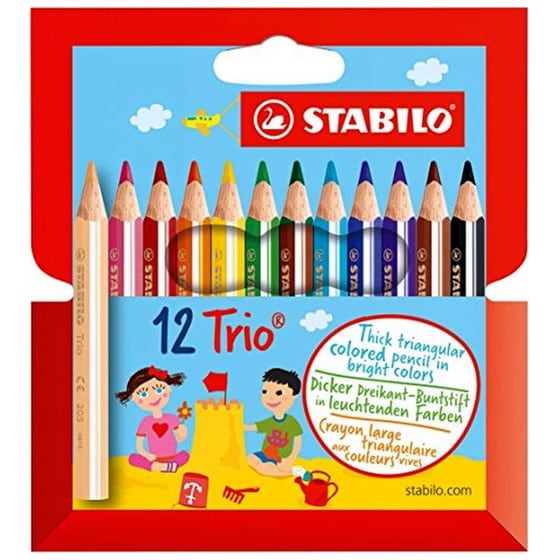 Ξυλομπογιές Stabilo Stabilo Trio Thick Μικρές 12 Τεμάχια image 0