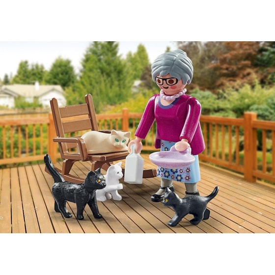 PLAYMOBIL® Special Plus Γιαγιά με Γατάκια (71172) image 1