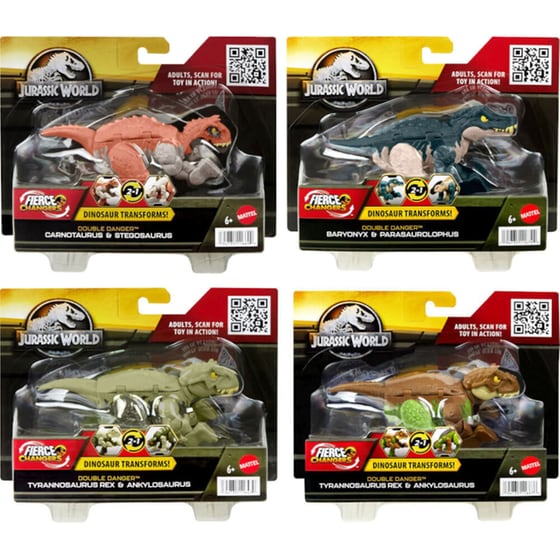 Δεινόσαυροι Jurassic World Mattel 2 σε 1 image 0