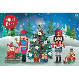 Ευχετήρια Κάρτα 12 Εποχές Xmas Pop Up Καρυοθραύστες