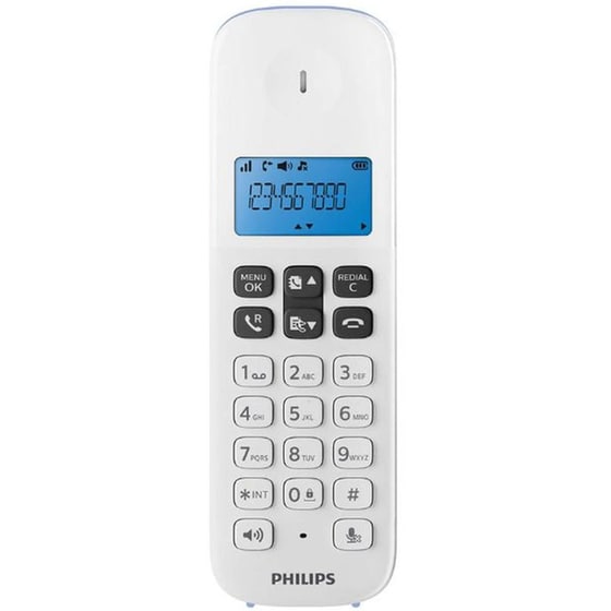 Ασύρματο Τηλέφωνο Philips D1611S/GRS - Γαλάζιο image 2