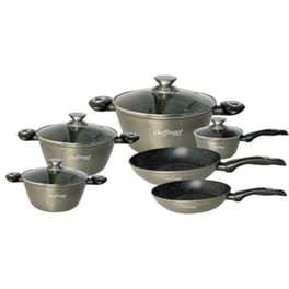 Σετ Μαγειρικών Σκευών CHEFFINGER CF-FA1010 10 τμχ Γκρι