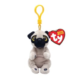 Λούτρινο TY Κλιπ Beanie Bellies Izzy Fluffy Σκυλάκι Ταμπά (8.5cm)