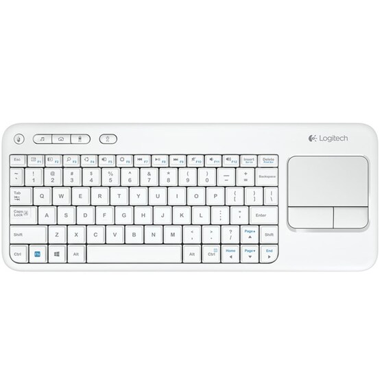 Logitech Wireless Touch K400 Λευκό Πληκτρολόγιο Ασύρματο image 0