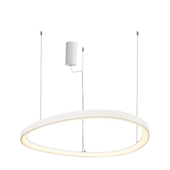 Φωτιστικό Οροφής Led Aca Harmony Br97ledp60wh από Αλουμίνιο - Λευκό image 0