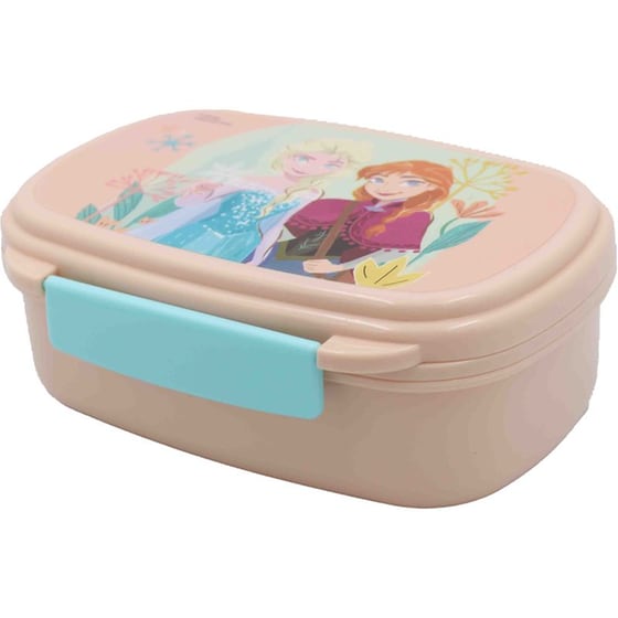 Σετ φαγητοδοχείο Gim Με Κουτάλι & Πιρούνι Frozen Ροζ image 0