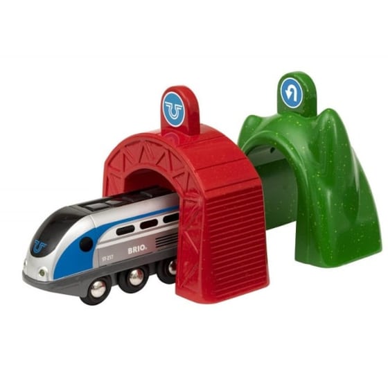 BRIO WORLD Smart Μηχανη Με 2 Τουνελ image 1