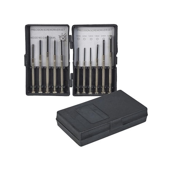 Σετ Κατσαβίδια Ακριβείας 11 Τεμαχίων Και Θήκη, Σε Διάφορα Μεγέθη, Κινζο 79475 image 0