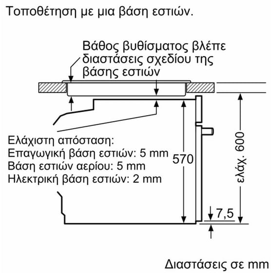 NEFF B5AVM7AG7 71 Lt Graphite Grey Εντοιχιζόμενος Φούρνος Άνω Πάγκου image 6
