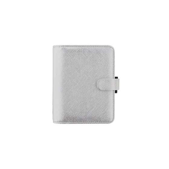 Σημειωματάριο Organizer Pocket Saffiano Metal Silver image 0