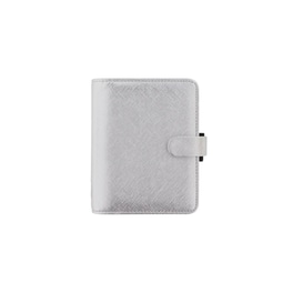 Σημειωματάριο Organizer Pocket Saffiano Metal Silver