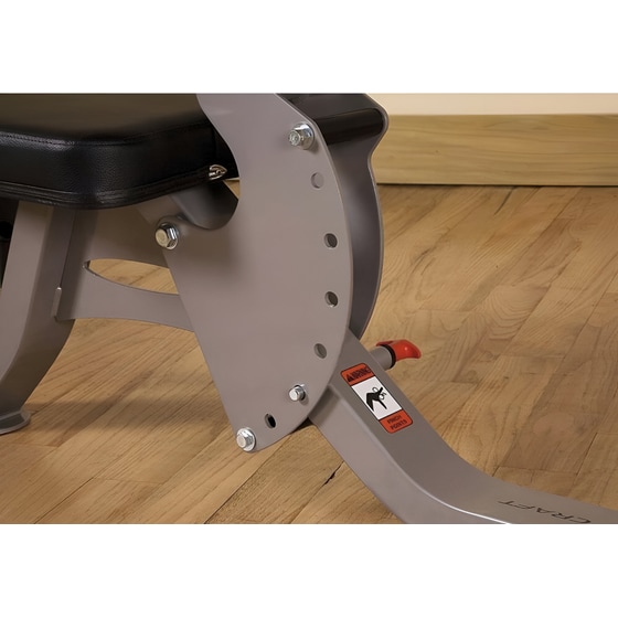 Ρυθμιζόμενος Πάγκος Γυμναστικής BodyCraft F603 72.4x127cm - Μαύρος image 4