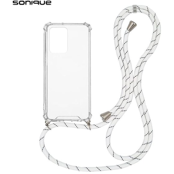 Θήκη Xiaomi Redmi Note 10 5G - Sonique Armor Clear Με Κορδόνι - Λιλά image 0